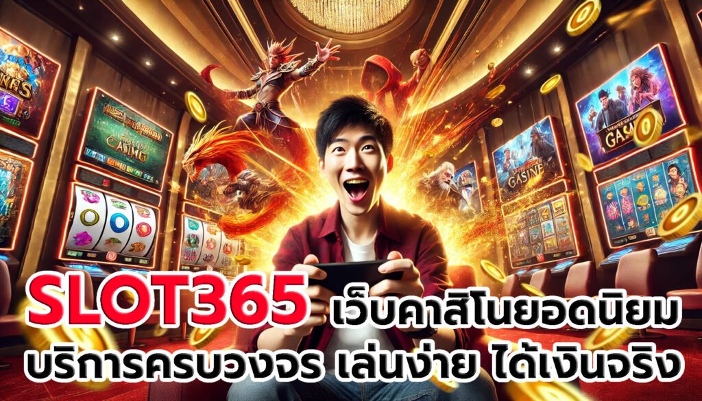SLOT365 เว็บคาสิโนยอดนิยม บริการครบวงจร เล่นง่าย ได้เงินจริง